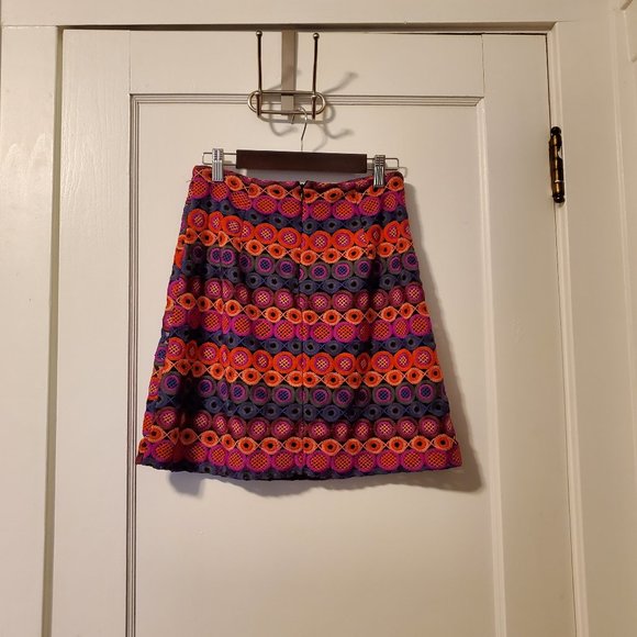 NEW Anthropologie Ellen Embroidered Mini Skirt - Picture 6 of 12